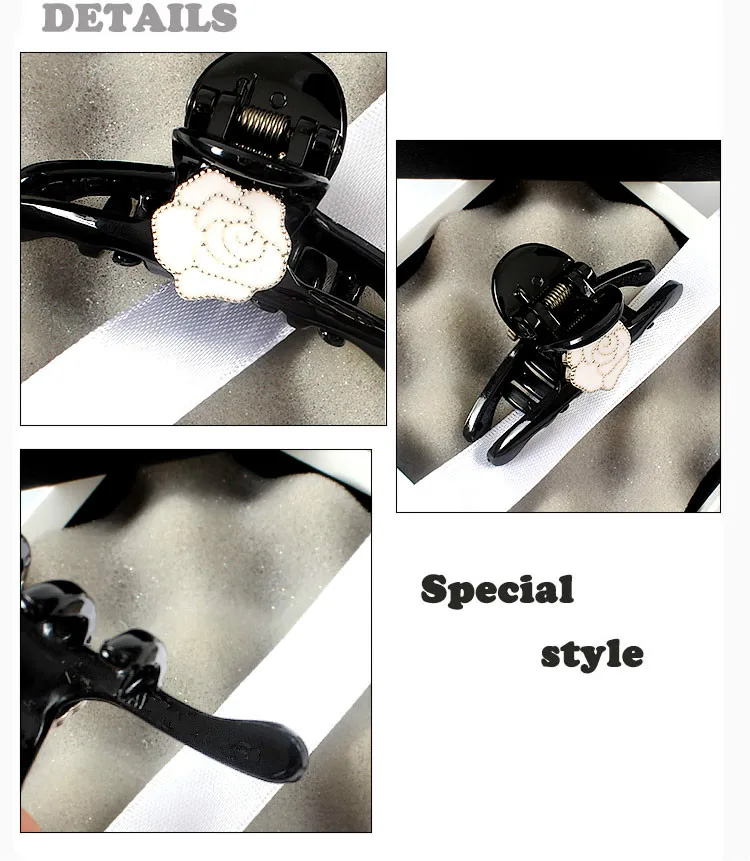 Элегантные цветочные Когти для волос заколка-краб заколка для волос заколки для девочек женские аксессуары для волос украшение для волос