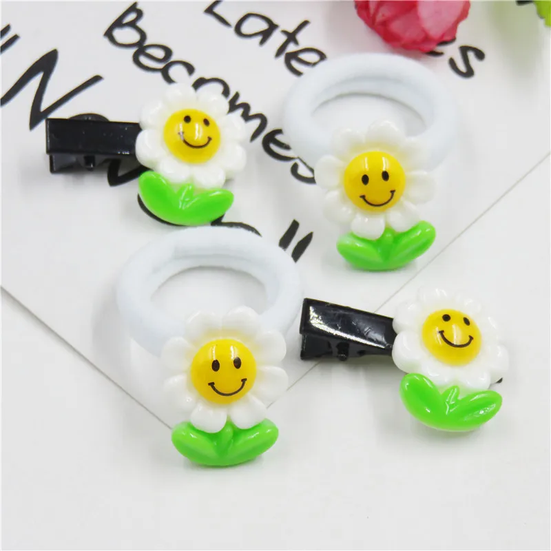 1 шт. Симпатичные Подсолнухи эластичные повязки для волос девочек зажим в