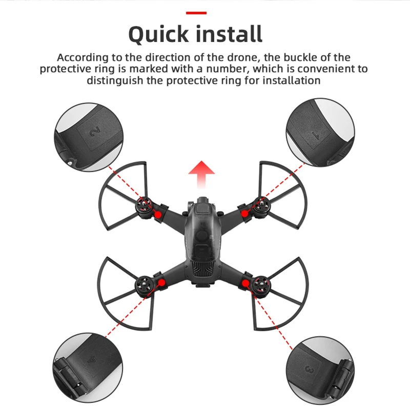 

Blade Protection Cover Anti-Collision Propeller Protector Guard for DJI FPV Drone Accessories