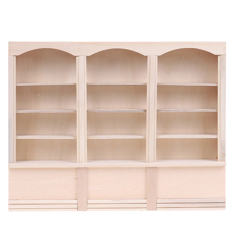 1:12 миниатюрный деревянный шкаф-витрина для кукольного дома модель шкафа шкаф