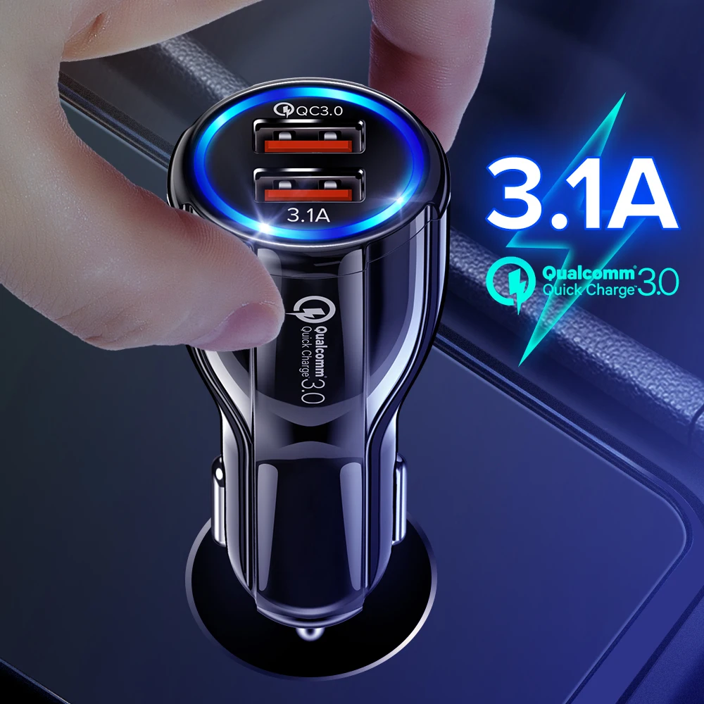 3.1A двойное USB Автомобильное зарядное устройство 3 0 Быстрая зарядка для BMW E46 E60 Ford