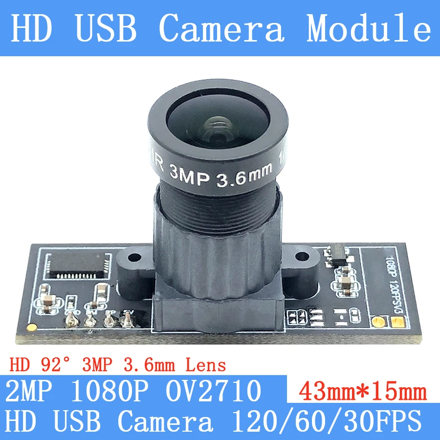 

Модуль камеры 2 Мп USB 1080P Full Hd MJPEG 120FPS 60FPS 30fps высокоскоростная мини-камера видеонаблюдения Linux UVC веб-камера видеонаблюдения