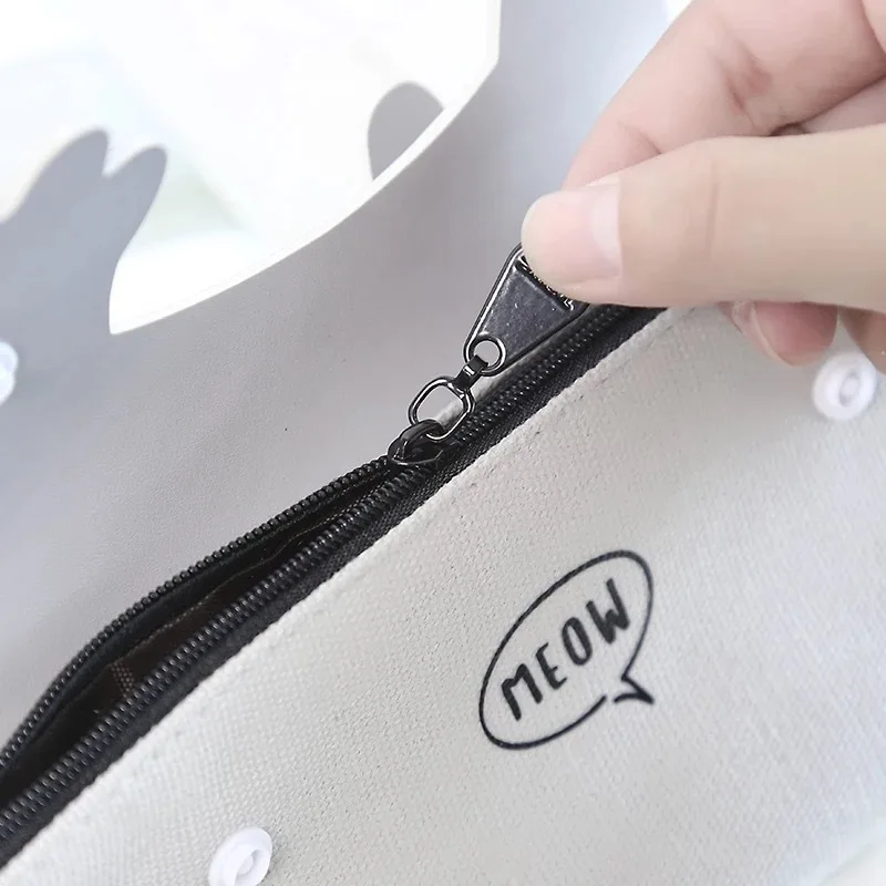 Мультипликационный милый Кот Ручка Сумка Многофункциональная канцелярская