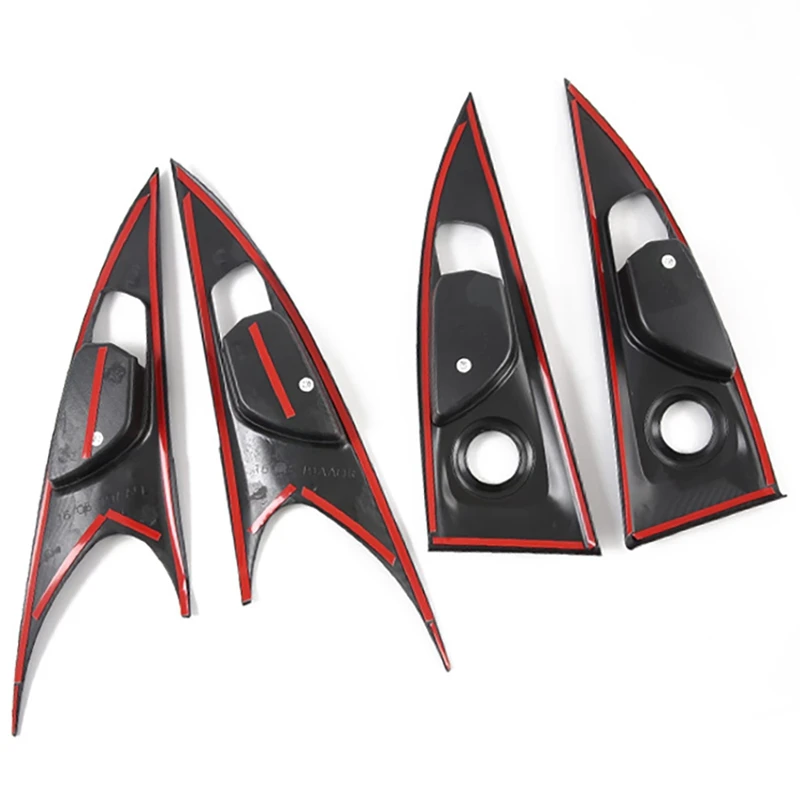 

Carbon Fiber Interior Mouldings Inner Door Handle Bowl Panel Cover Trim for Honda Civic Hatchback 2019-2020