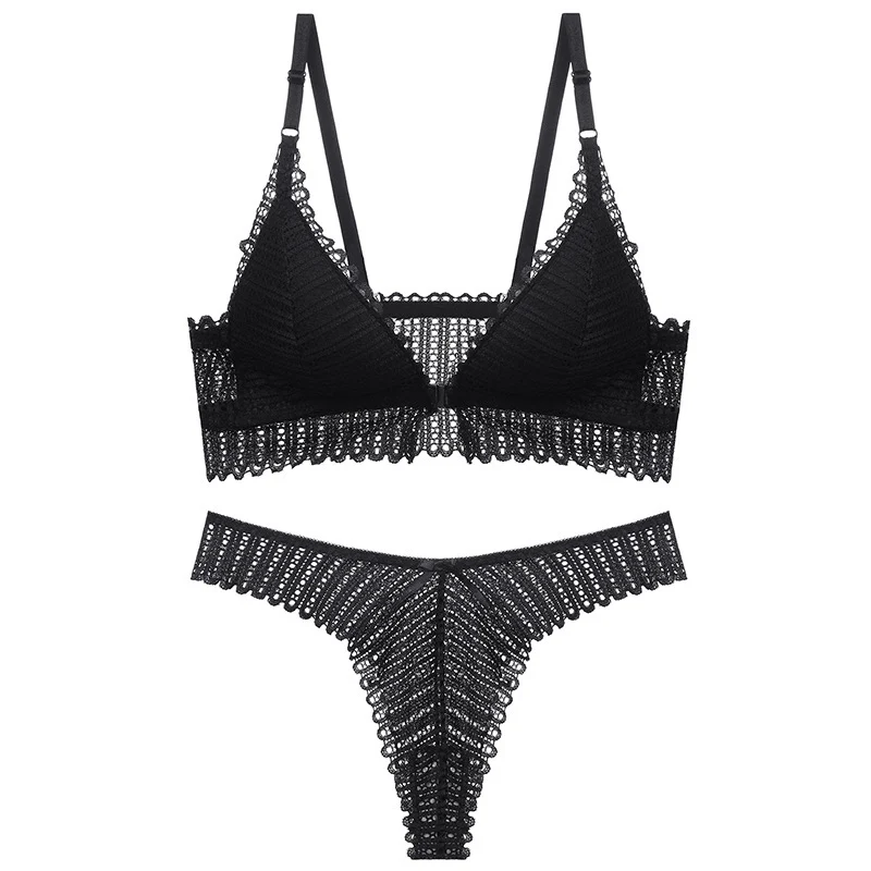 

Sexy Underwear Women Set Panty Bra Sets Adjusted Straps 3/4 Cup Padded Push Up Bra And Panty Set 34 36 38 40 42