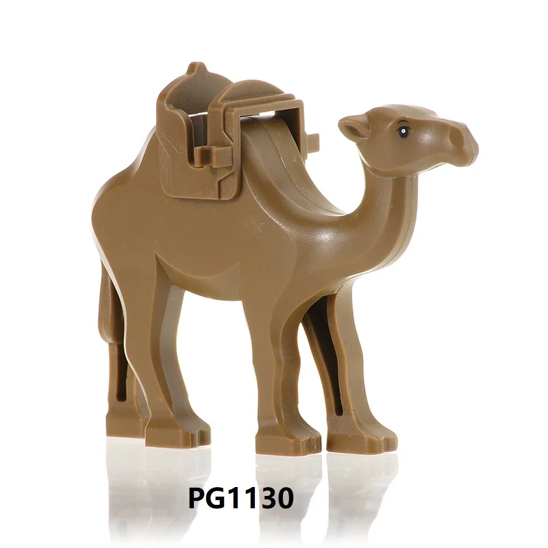 Конструктор Рождественский лось олень верблюд слон Серия животных креативные