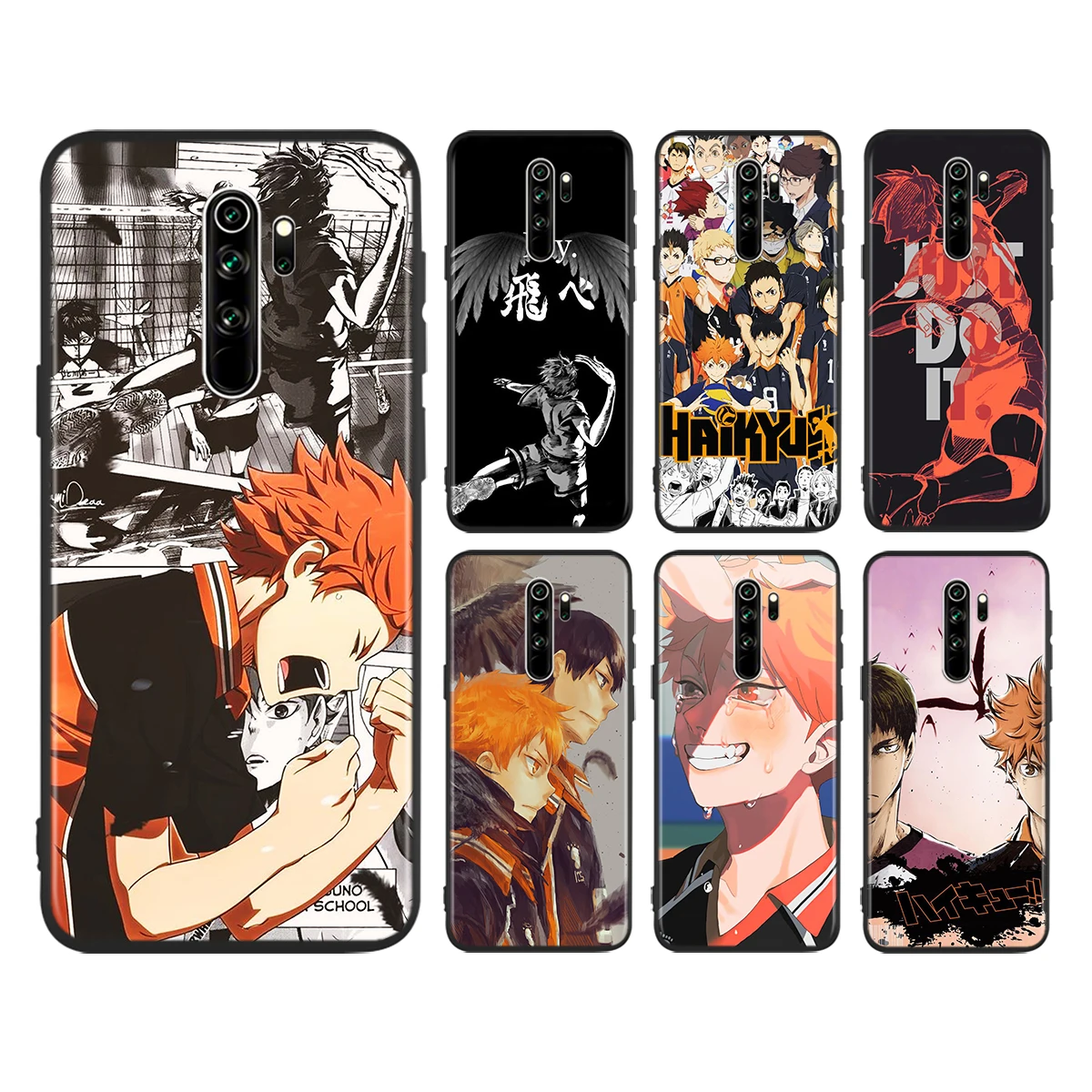 

Phone Case For Redmi 9i 9T 9A 9C 9 8A 8 GO 7 7A S2 Y2 6 6A 5 5A 4X Prime Pro Plus Anime Volleyball Haikyuu Black Soft Cover