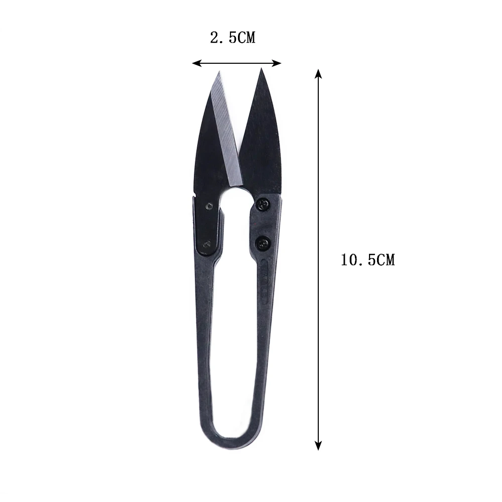 

1Pcs Stainless U-Shaped Scissors Embroidery Craft Decoration Cross Accessories Trimming Sewing Nipper Sharp Yarn Clamp Wholesale