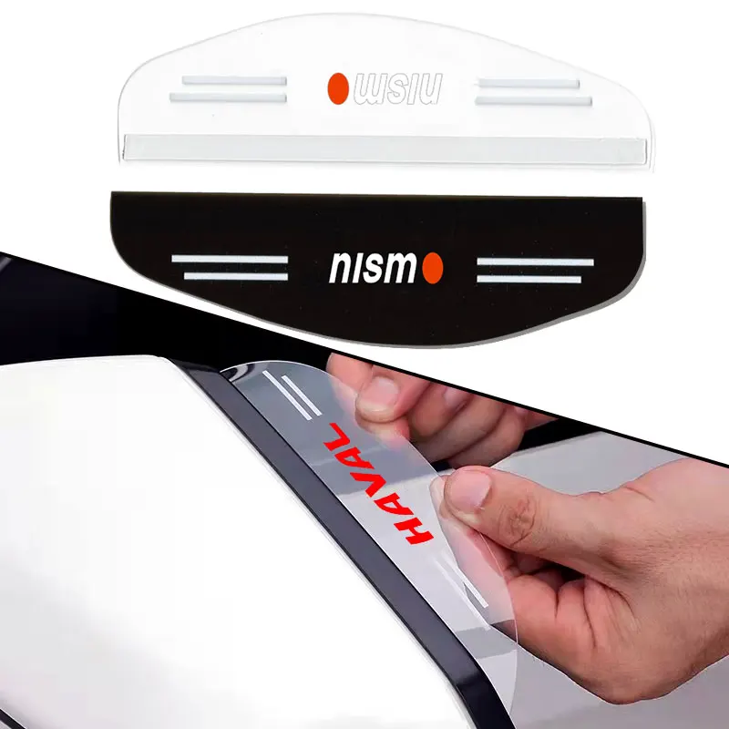 

2pc Car Rearview Mirror Rain Eyebrow Decorative for Nismo R34 Gtr Emblem Watch Nissans Tiida Teana Skyline R32 Car Accessories