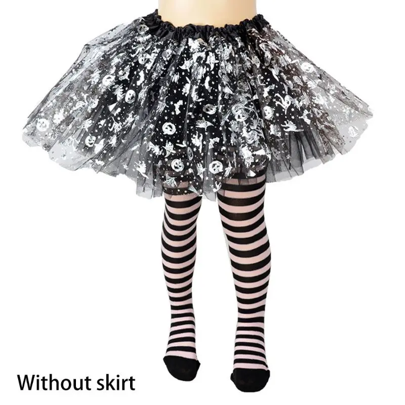 Детские длинные колготки на Хэллоуин для девочек Чулки с рисунком из мультфильма