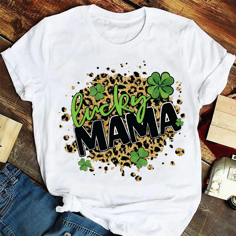 

T-shirts Women Happy Family Short Sleeve Summer Mama Mom Mother Clothes Graphic T Tshirt Top Lady Print Female Tee T-Shirt