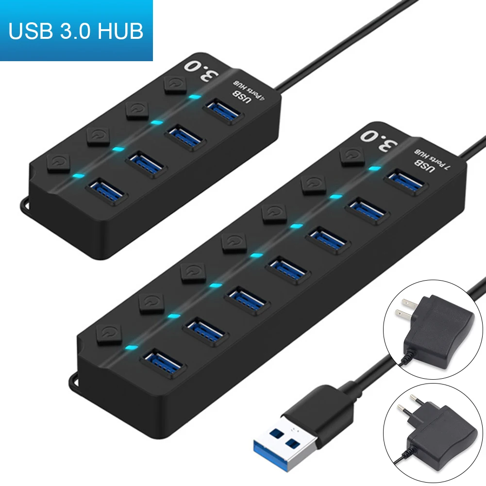 

Разветвитель USB 4/7 с несколькими портами USB, 5 В