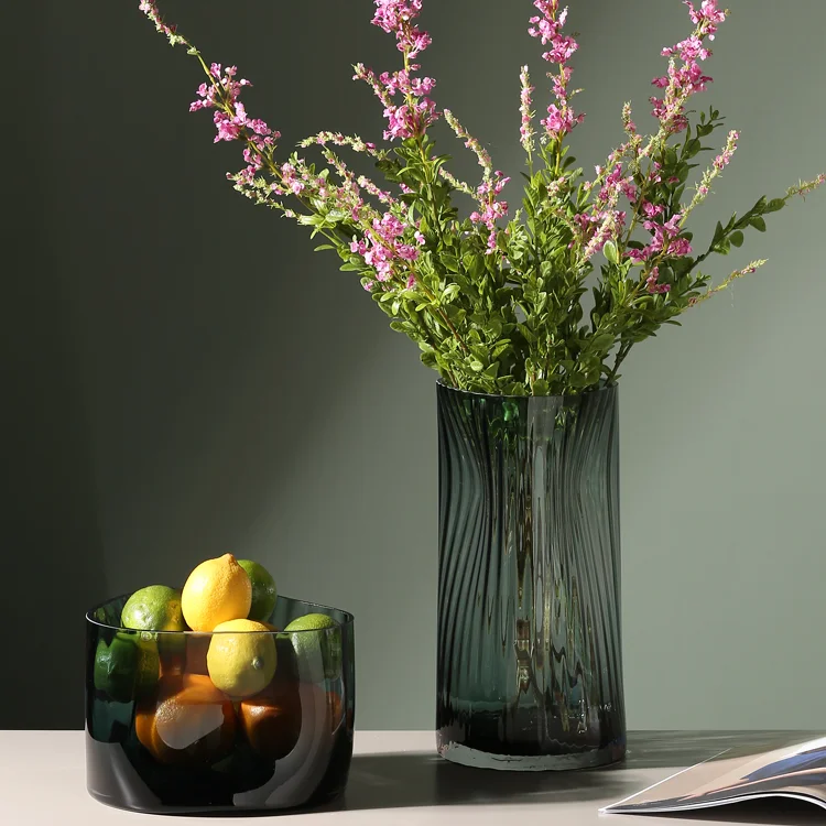 

Простая креативная стеклянная ваза для гидропоники в скандинавском стиле для гостиной Цветочная ваза с орнаментом обеденный стол Wazony Ozdobne ...