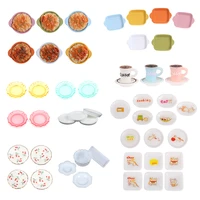 16 112 dollhouse miniature dish plate home decor doll house pretend play kitchen cooking toy set accessories 123433pcsset