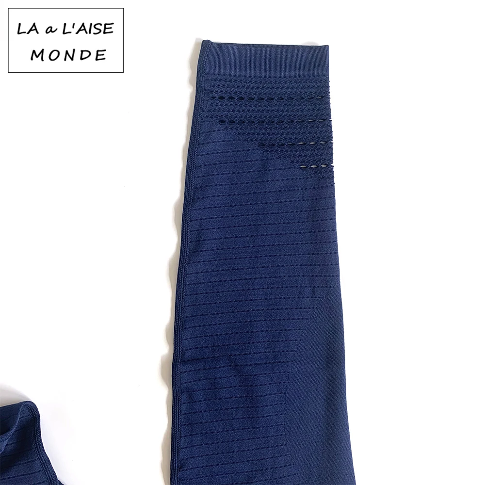 Seamless High Waist Yoga Leggings Tights Women Workout Mesh Breathable Fitness Training Pants Female Fitness Running Pants