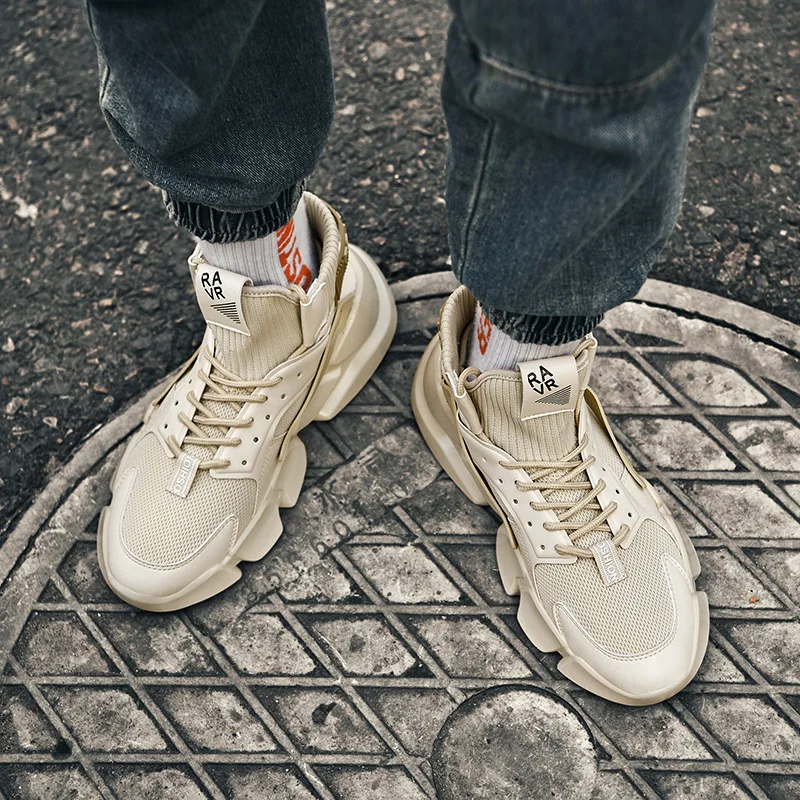 

High-top Socks Shoes Chunky Sneakers Men fashion Trend Street Light Sports Running Shoes basketball shoes