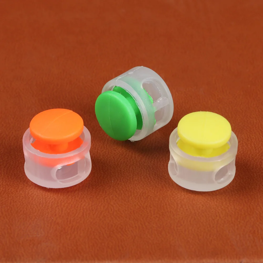 Зажим для шнура сделай сам черный переключатель с 2 отверстиями стопор шнурок из