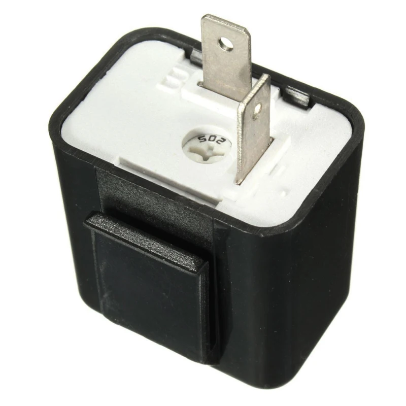 

12V 2 Pin Adjustable Frequency LED Flasher Relay Turn Signal Blinker Indicato Rmotorcycle Parts Motorbike Accessories Cafe Racer