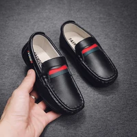 2021 genuine leather childrens kids dress shoes for boys baby girls mocassins fashion shoes casual flat slip on mini loafers