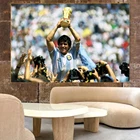 Плакат Диего Армандо Марадона, футбольный игрок, искусство Марадона, принты на холсте, плакат и печать для украшения гостиной