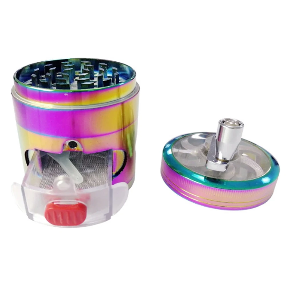 

5pcs/lot 63mm Grinder With drawer Smoking Smoke Accessories Herb Grinders Tobacco Crusher Cigarette Cigar Pipe amoladora