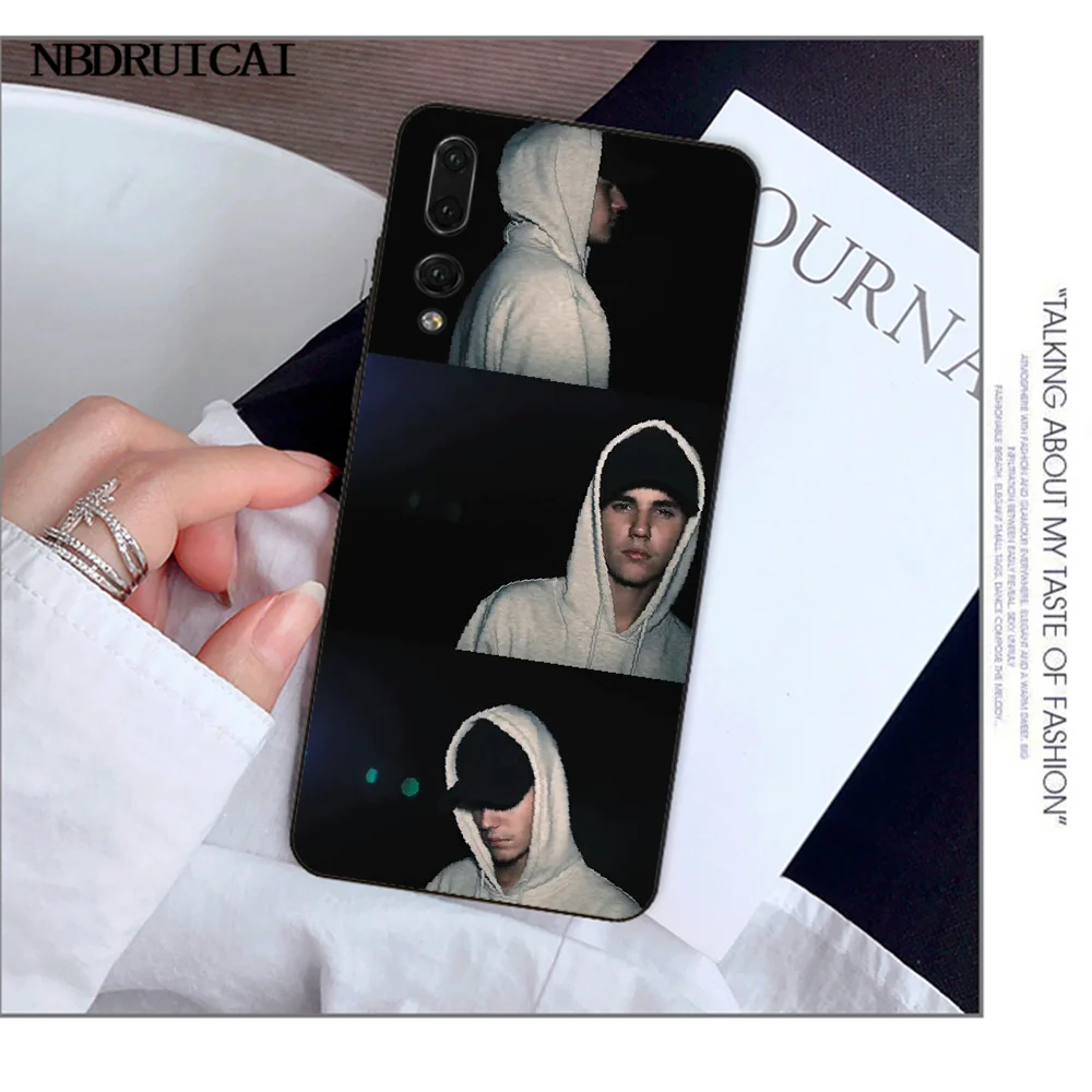 NBDRUICAI Justin Bieber Phone Case For Huawei Y5 Y6 Y7 Y9 Prime 2019 Enjoy 7 8 9 10 Plus | Мобильные телефоны и