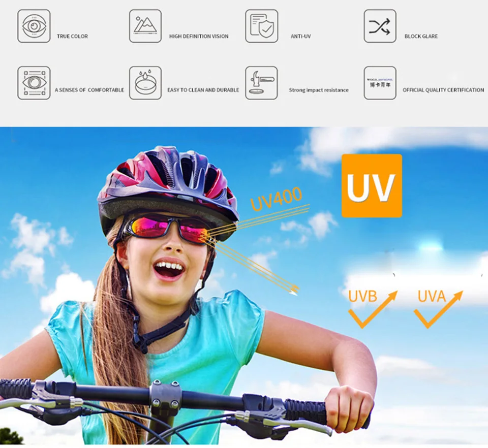 Поляризованные велосипедные очки UV400 детские велосипедные солнцезащитные очки Бразилия США Прямая поставка Epacket солнцезащитные очки MTB велосипед очки спортивные очки
