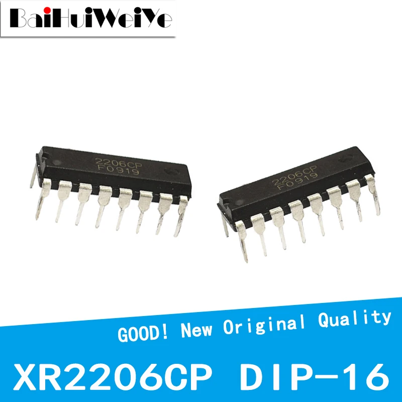 

10PCS/LOT XR2206CP XR2206 2206CP DIP-16 New Original IC Quad Operational Amplifier Chip Good Quality Chipset DIP16