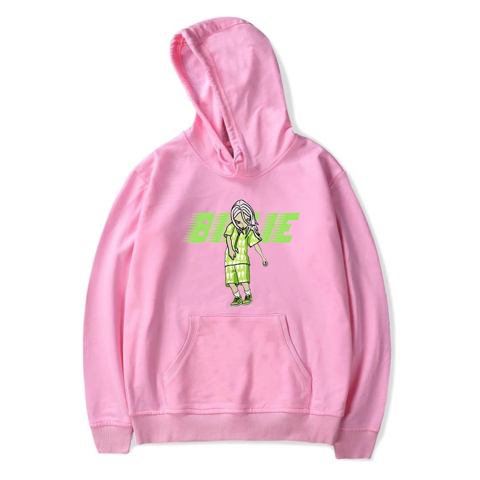 New8 Billie Eilish Толстовка Мужская Черная хлопковая толстовка пара светящаяся Billie Elish Толстовка простая сохраняющая тепло Женская/мужская одежда - Цвет: New8