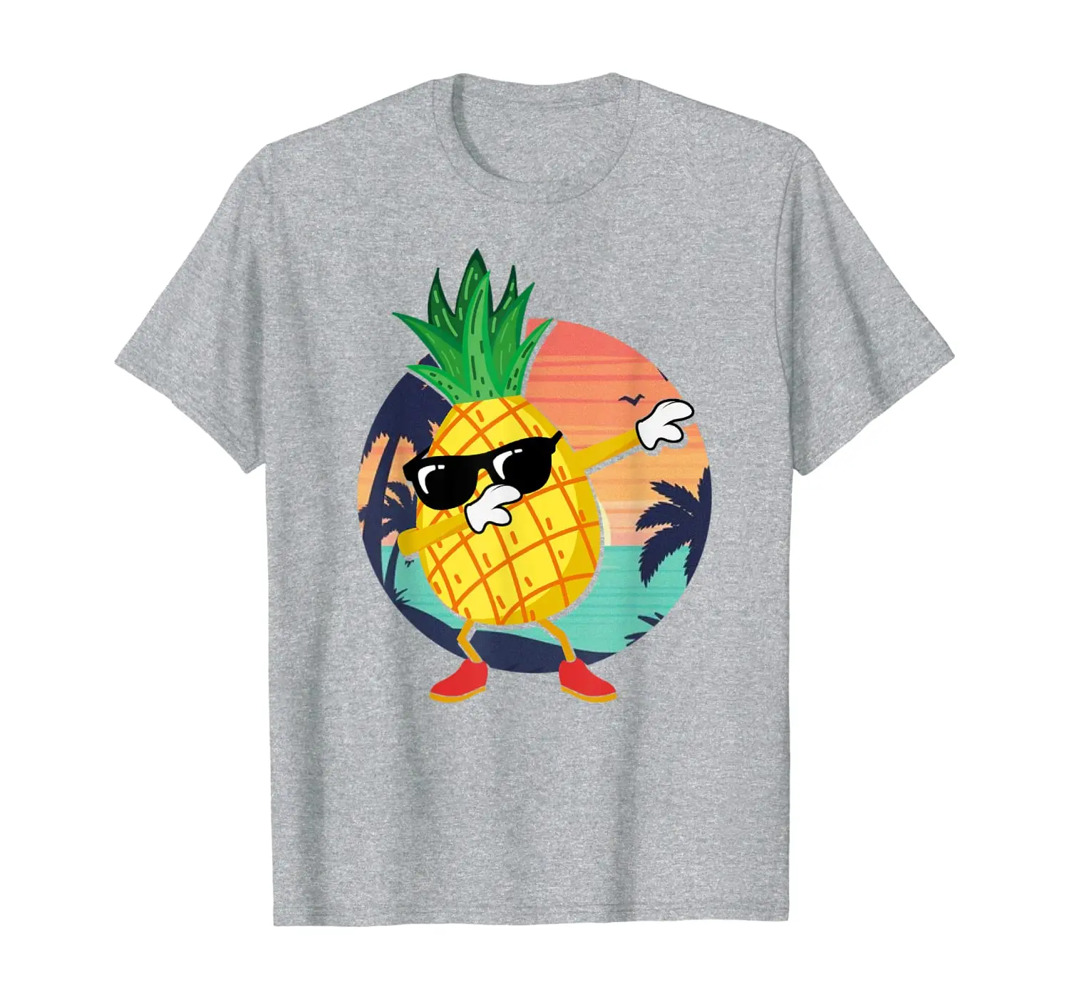 

Dabbing Pineapple Sunglasses T Shirt Beaches Hawaii Aloha