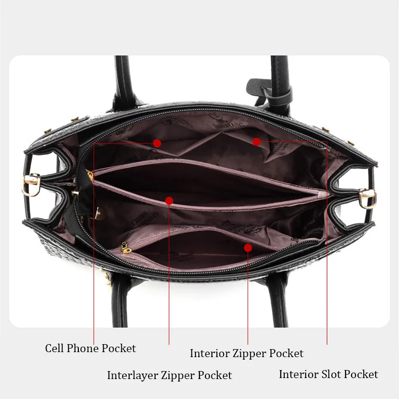 XMESSUN женские сумки с крокодиловым узором дизайнерская Ретро Высококачественная