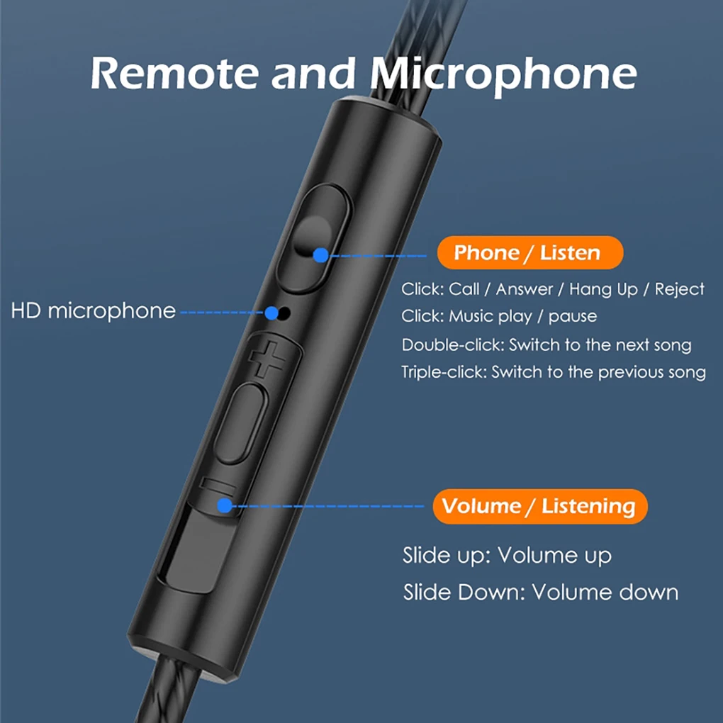 

Dual Drive 6D Stereo Wired Earphone Universal In-Ear Heavy Bass Stereo Wired Earphones Sports Gaming Headsets with Mic For Phone