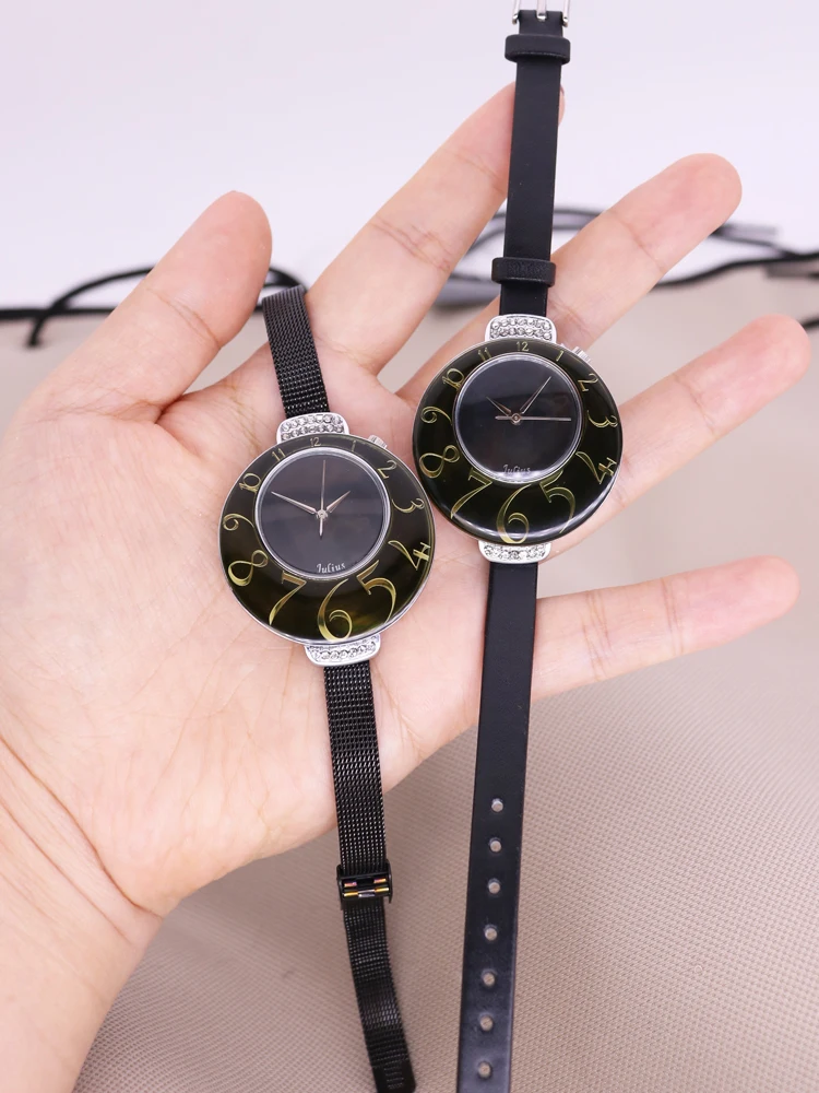 Часы женские кварцевые в японском стиле элегантные большие модные дизайнерские