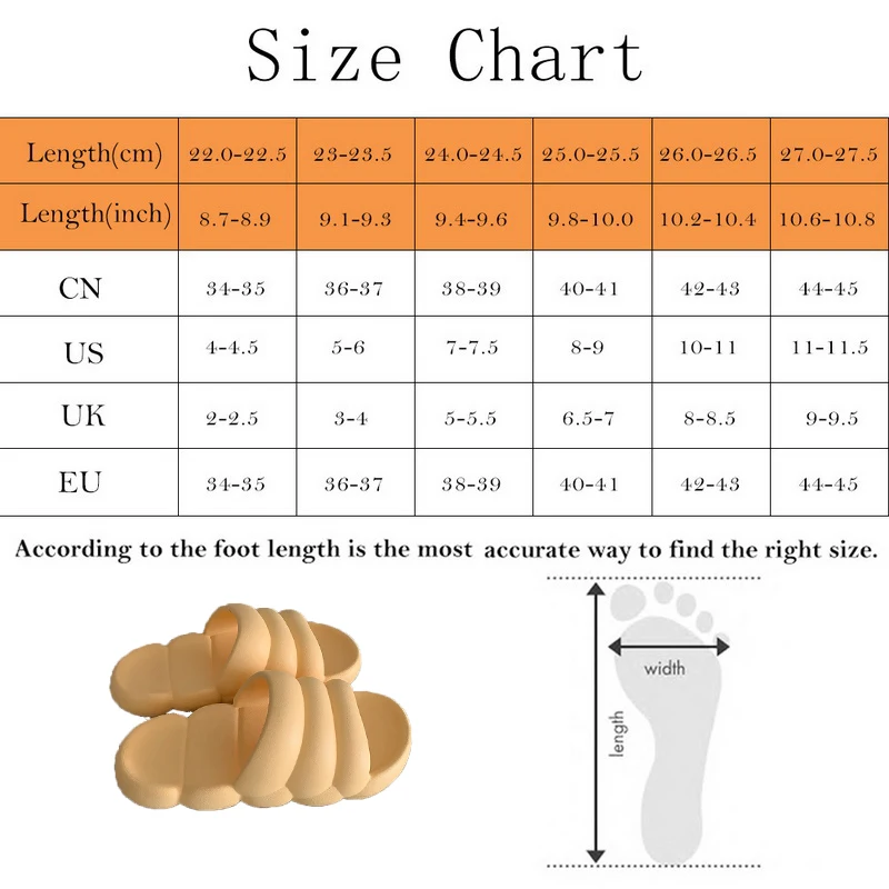 

Unisex Slippers Women Men Summer Fashion Home Bathroom Sandals Thick Bottom Couple Slides Non-Slip Floor Indoor Shoes Size 36-45