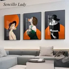 Модный постер Bubble Girl, Сексуальная Дамская Художественная печать, холст, настенная живопись, минимализм, современная картина, Современное украшение для дома