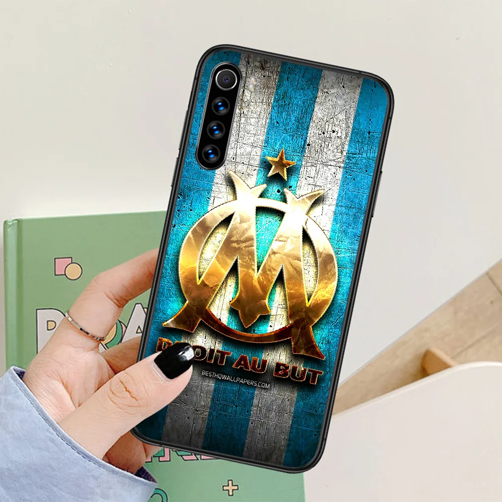 

Football Club Marseille Phone Case For Xiaomi Redmi Note 7 8 8T 9 9S 4X 7 7A 9A K30 Pro Ultra black Coque Trend Bumper Tpu Funda