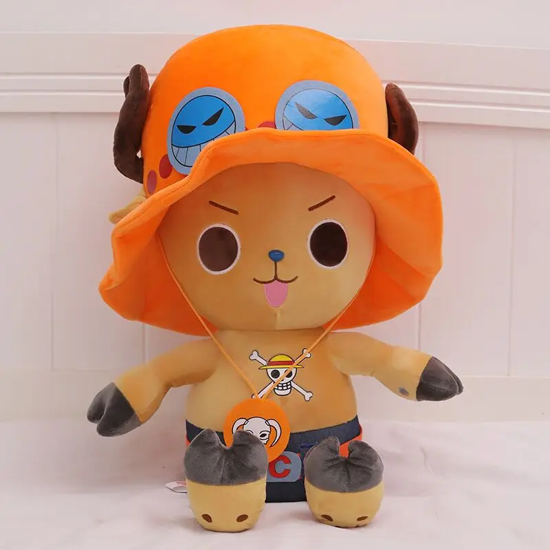 Figura de una pieza de Anime de 35-70cm, Tony Chopper, mu&ntilde;eco de peluche, decoraci&oacute;n para dormitorio, almohada para dormir, juguete para ni&ntilde;os, regalo de Navidad-5