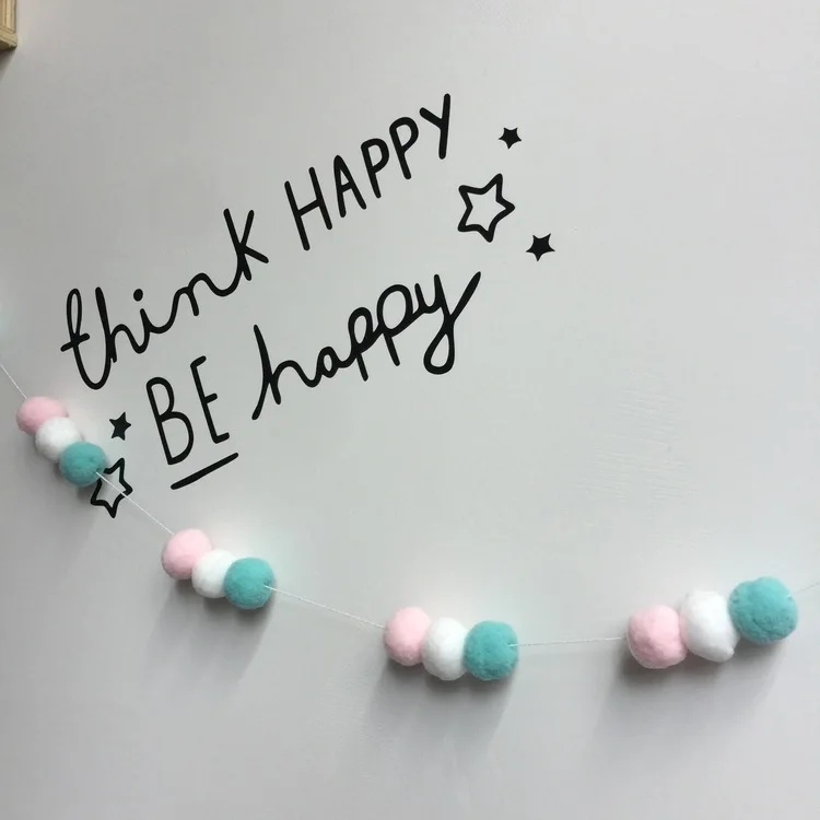 2 м DIY Макарон Цвет декором в виде шариков баннер украшения детской комнаты