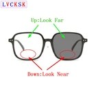 New2020 модные бифокальные очки с большой оправой для чтения, солнцезащитные очки для женщин и мужчин, ретро очки с заклепками для пресбиопии, лупа, вид возле Far N5