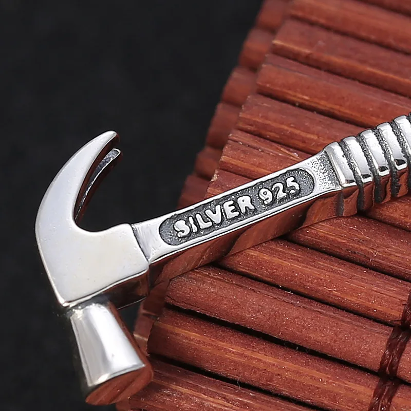 Мужская и женская подвеска Настоящее серебро 925 проба креативный топор молоток