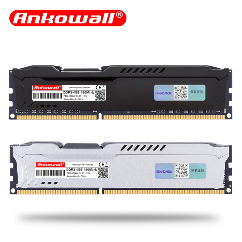 Память Ankowall DDR3 8 ГБ 4 1600/1333 МГц настольная память с радиатором DDR 3 материнская