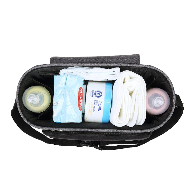 

Baby Stroller Bag Large Capacity Diaper Bags Outdoor Travel Hanging Carriage Mommy Bag Infant Care Organizer