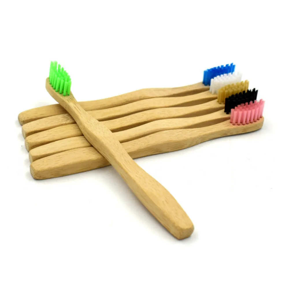 Набор натуральных бамбуковых зубных щеток мини щетки для полости рта