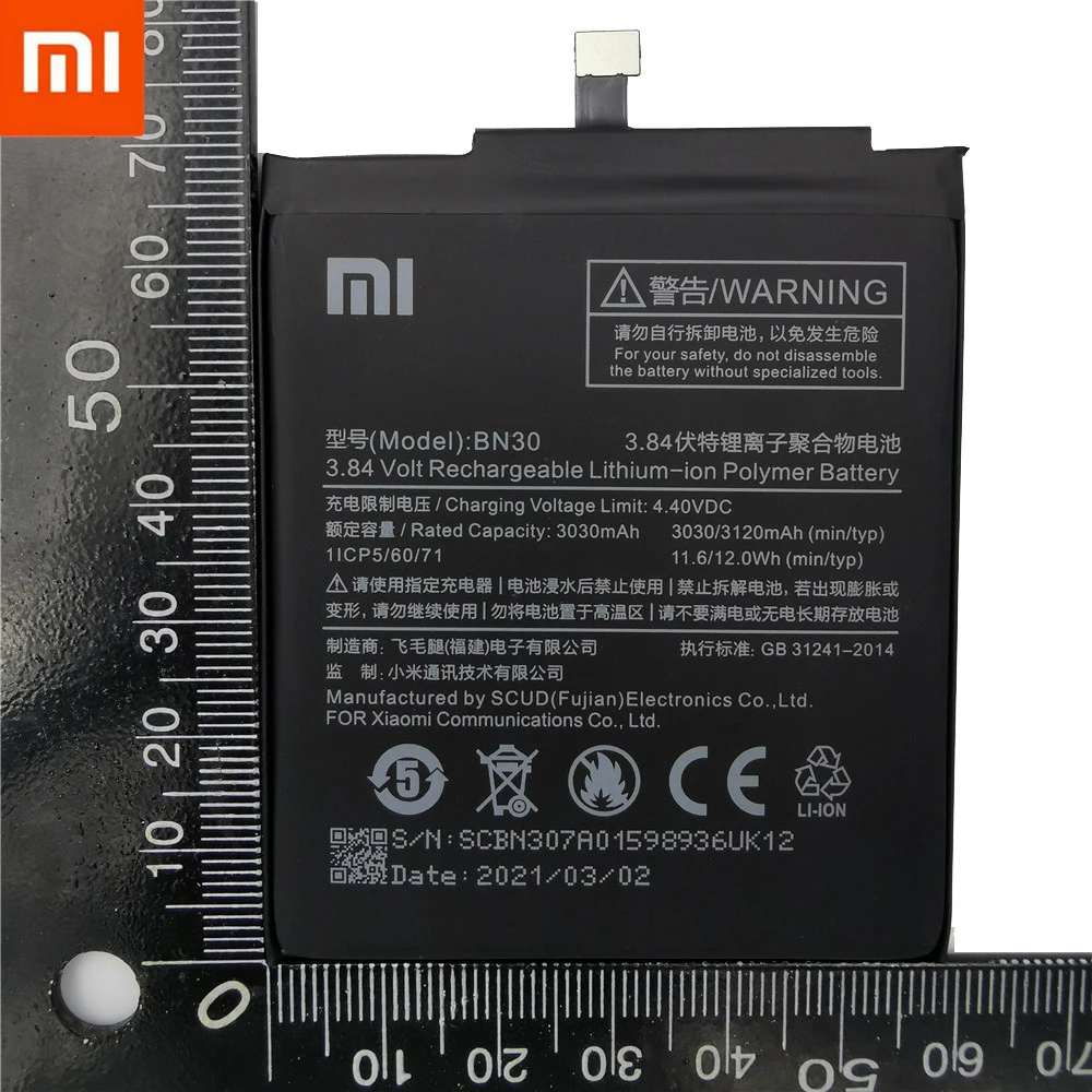 Аккумулятор BN30 BN41 BN43 BM46 BM47 для Xiaomi Redmi Hongmi 4A Note 4 4X MTK global Snapdragon 625 3 Pro 3S