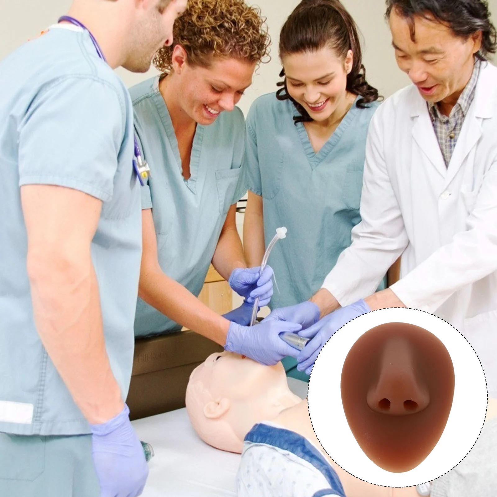 

1Pc Practical Lifelike Body Art Nose Practice Model for Beauty Salon