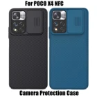 Защитный чехол для камеры Poco X4 NFC NILLKIN, скользящий чехол, защита объектива, тонкий чехол для Xiaomi Poco X4 NFC
