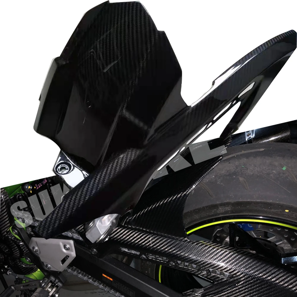 

Z900 углеродное волокно, заднее крыло мотоцикла, брызговик с крышкой цепи для kawasaki Z900 Z 900 2017 2018 2019, аксессуары для мотоциклов