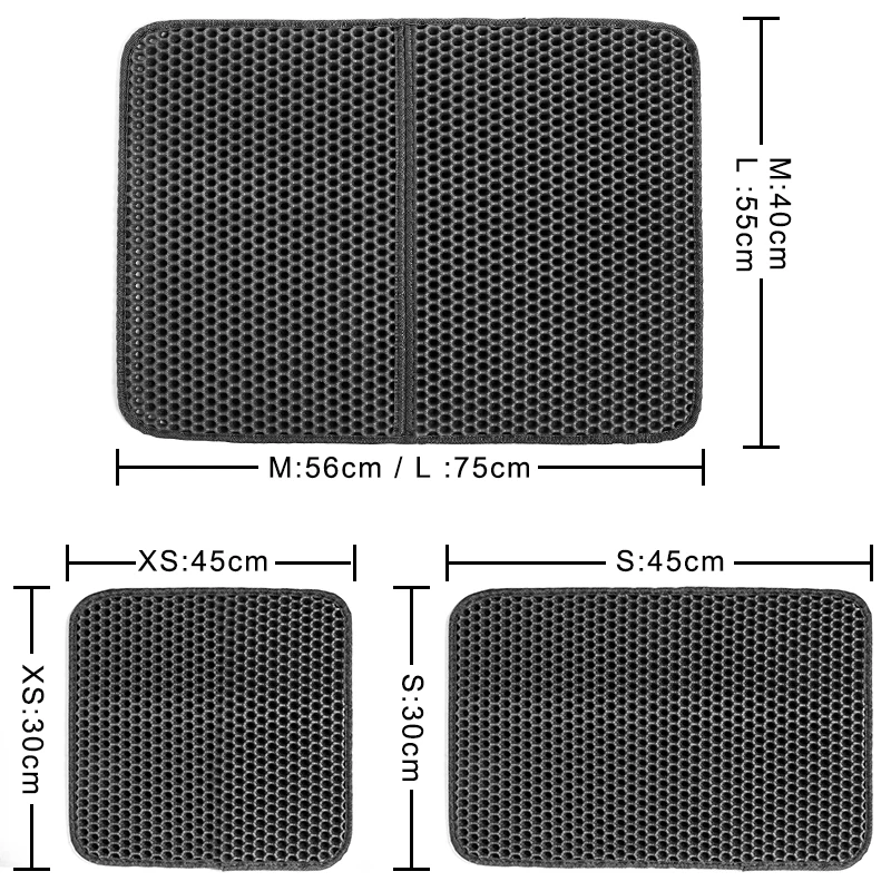 Коврик для кошачьего туалета водонепроницаемый двухслойный коврик из ЭВА