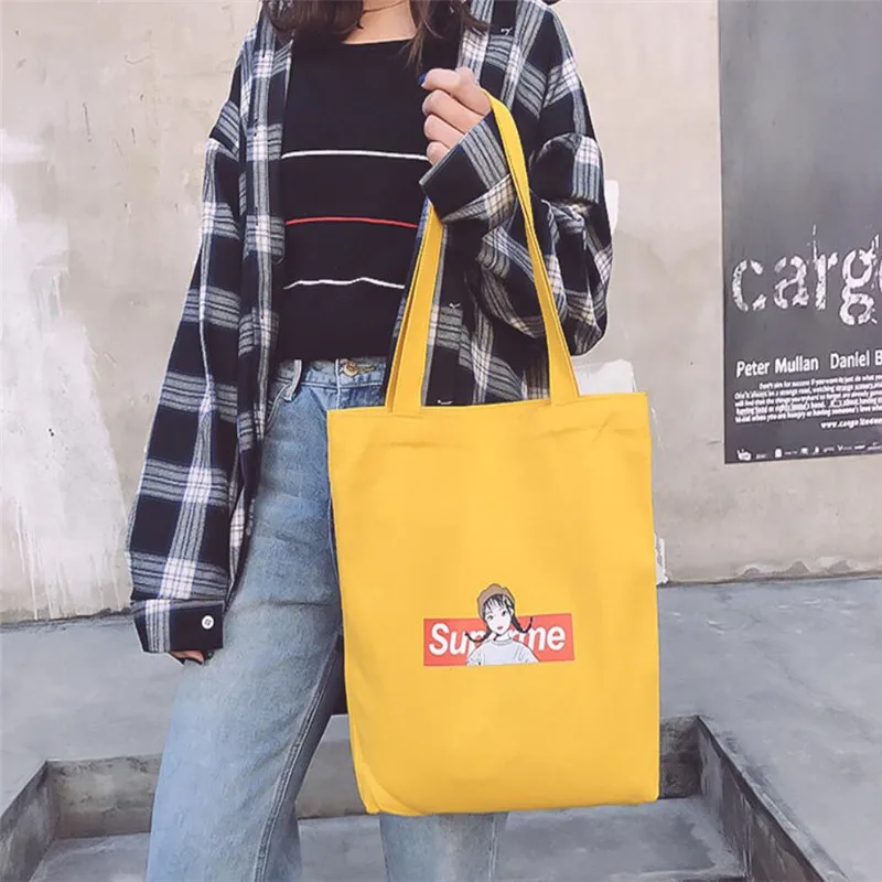 Новая холщовая женская сумка дорожная для колледжа школьные сумки девушек