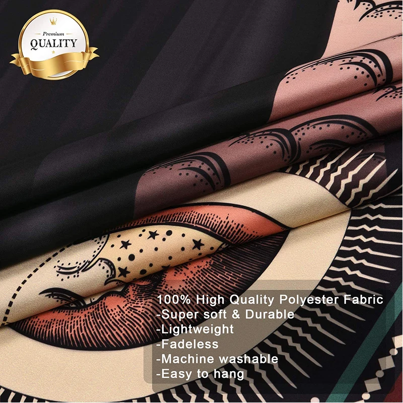 Мастер череп гобелен Солнечный Ирис гобелены Защита от солнца и с Луной звездами